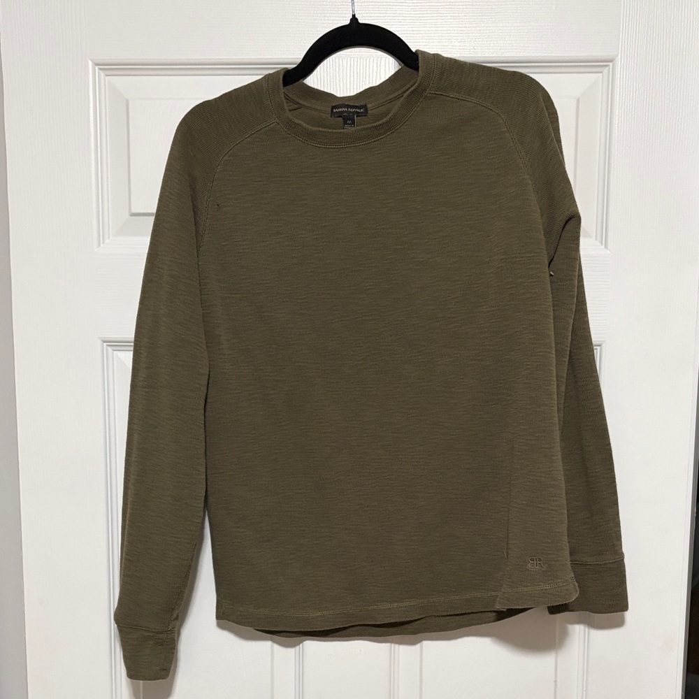 Banana Republic Green Long Sleeve Top